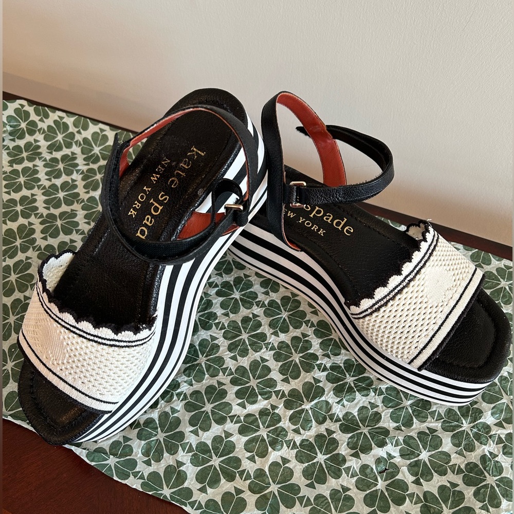 Kate Spade Black and White Women's Sandals